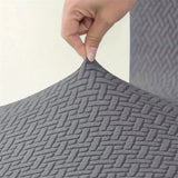 Square Saddle Bar Stool Covers Set of 4, Stretch Jacquard Washable Seat Slipcovers, Dark Coffee In Australia - Darrahopens