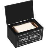 Wooden Dryer Sheet Holder with Lid, Laundry Room Softener Sheet Organizer, Black 7.87 In In Australia - Darrahopens