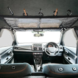 Car Ceiling Fishing Rod Holder, Double Layer Mesh Storage Net, Fits 5 Rods, Black 32 x 22 In In Australia - Darrahopens