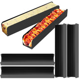 6 Pcs Carbon Steel U Shape Baking Mold Set, Non Stick Cookie Bread Loaf Pans for Home Baking, Black In Australia - Darrahopens