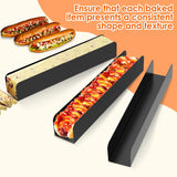 6 Pcs Carbon Steel U Shape Baking Mold Set, Non Stick Cookie Bread Loaf Pans for Home Baking, Black In Australia - Darrahopens