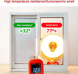 Blackout Window Film, Reusable Suction Cup UV Heat Privacy Glass Film, Silver 27.56 x 51.18 In