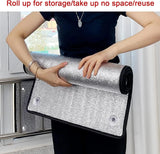 Blackout Window Film, Reusable Suction Cup UV Heat Privacy Glass Film, Silver 27.56 x 51.18 In In Australia - Darrahopens