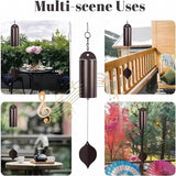 Serenity Bell Wind Chimes, Deep Low Tone Metal Garden Chime for Patio Balcony, Copper Tone In Australia - Darrahopens