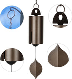 Serenity Bell Wind Chimes, Deep Low Tone Metal Garden Chime for Patio Balcony, Copper Tone In Australia - Darrahopens