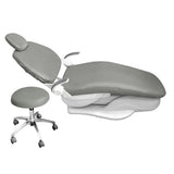 4 Pcs Dental Chair Covers, Waterproof PU Leather Protective Covers for Clinic Chairs, Black