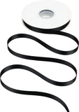 Double Face Satin Ribbon, Polyester Gift Wrapping Wedding Craft Ribbon, Black 1/2 In x 50 Yd