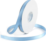 Double Face Satin Ribbon, Polyester Gift Wrapping Wedding Craft Ribbon, Dusty Blue 1/2 In x 50 Yd