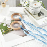 Double Face Satin Ribbon, Polyester Gift Wrapping Wedding Craft Ribbon, Dusty Blue 1/2 In x 50 Yd