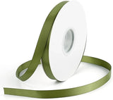 Double Face Satin Ribbon, Polyester Craft Ribbon for Wedding Gift Wrap, Olive Green 1/2 In x 50 Yd In Australia - Darrahopens