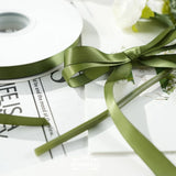 Double Face Satin Ribbon, Polyester Craft Ribbon for Wedding Gift Wrap, Olive Green 1/2 In x 50 Yd In Australia - Darrahopens