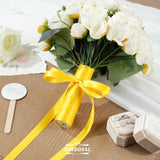 Double Face Satin Ribbon, Polyester Gift Wrapping Wedding Craft Ribbon, Yellow 1/2 In x 50 Yd In Australia - Darrahopens
