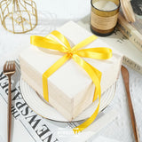 Double Face Satin Ribbon, Polyester Gift Wrapping Wedding Craft Ribbon, Yellow 1/2 In x 50 Yd In Australia - Darrahopens