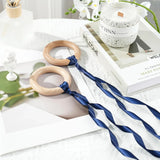Double Face Satin Ribbon, Thin Polyester Craft Ribbon for Wedding Decor, Dusty Blue 1/2 In x 50 Yd In Australia - Darrahopens
