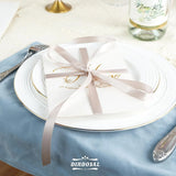 Double Faced Satin Ribbon, Polyester Ribbon for Wedding Gift Wrapping, Dusty Blue 1/2 In x 50 Yd In Australia - Darrahopens