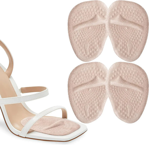 4 Pack Gel Ball of Foot Cushions, Anti Slip Metatarsal Pads for High Heels Pain Relief, Camel In Australia - Darrahopens