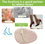 4 Pack Gel Ball of Foot Cushions, Anti Slip Metatarsal Pads for High Heels Pain Relief, Camel In Australia - Darrahopens
