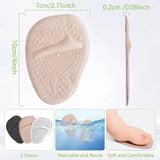4 Pack Gel Ball of Foot Cushions, Anti Slip Metatarsal Pads for High Heels Pain Relief, Camel In Australia - Darrahopens