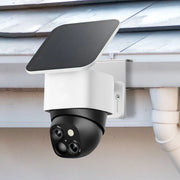 2 Pack Gutter Mount Brackets, Stainless Steel Drill Free Holder for Solar Security Cameras