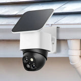 2 Pack Gutter Mount Brackets, Stainless Steel Drill Free Holder for Solar Security Cameras