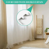 6 Pack Double Curtain Rod Brackets, Heavy Duty Metal Holders for 1 In and 5/8 In Rods, Silver In Australia - Darrahopens