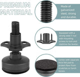 8 Pack Heavy Duty Furniture Levelers, 3/8-16 Adjustable Leg Levelers for Tables Chairs, Black In Australia - Darrahopens
