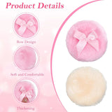 4 Pack Large Body Powder Puffs, Soft Fluffy Washable Wet Dry Makeup Puffs, 3.5 Inch 4 Colors