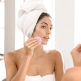4 Pack Large Body Powder Puffs, Soft Fluffy Washable Wet Dry Makeup Puffs, 3.5 Inch 4 Colors