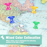 60 Pcs Large Push Pins, Jumbo Plastic Head Stainless Steel Thumb Tacks, Mixed Colors 1 Inch In Australia - Darrahopens
