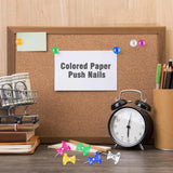 60 Pcs Large Push Pins, Jumbo Plastic Head Stainless Steel Thumb Tacks, Mixed Colors 1 Inch