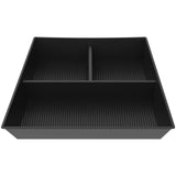 Lower Center Console Organizer Tray, Non Slip Waterproof TPE Car Storage Box Insert, Black