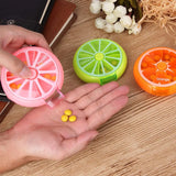 7 Day Rotary Pill Organizer Box, Portable 3 Compartment Medicine Case, Mixed Color 9cm In Australia - Darrahopens