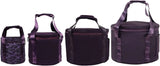 10 Inch Purple Padded Carry Bag, Polyester Case with Handle Front Pocket for Yoga Travel