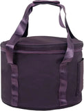 10 Inch Purple Padded Carry Bag, Polyester Case with Handle Front Pocket for Yoga Travel