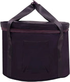 14 Inch Purple Padded Carry Bag, Polyester Case with Handle Front Pocket for Yoga Travel