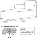 Velvet Chaise Lounge Slipcover, Stretch Anti Slip Sofa Protector for Pets, Left Grey Blue In Australia - Darrahopens
