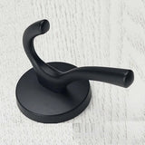 2 Pack Wall Hooks, Heavy Duty Self Adhesive Coat Towel Robe Hangers for Bathroom Kitchen, Black In Australia - Darrahopens