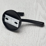 2 Pack Wall Hooks, Heavy Duty Self Adhesive Coat Towel Robe Hangers for Bathroom Kitchen, Black