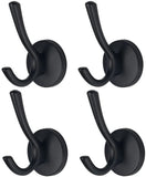 4 Pack Wall Hooks, Heavy Duty Self Adhesive Coat Towel Robe Hangers for Bathroom Kitchen, Black In Australia - Darrahopens