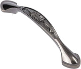 3 Pack Floral Cabinet Pull Handles, Solid Zinc Alloy Hardware, 3.8 In Hole Distance, Bronze In Australia - Darrahopens