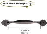 3 Pack Floral Cabinet Pull Handles, Solid Zinc Alloy Hardware, 3.8 In Hole Distance, Bronze In Australia - Darrahopens