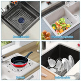 2 Pack 304 Stainless Steel Sink Bottom Grids, Kitchen Sink Protectors with Rubber Feet, 13.78 x 11.81 In In Australia - Darrahopens