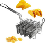 Stainless Steel Taco Shell Fryer Basket, 4 Shell Tortilla Fry Rack with Detachable Handle In Australia - Darrahopens