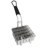 Stainless Steel Taco Shell Fryer Basket, 4 Shell Tortilla Fry Rack with Detachable Handle
