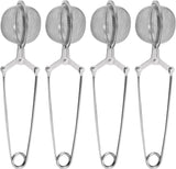 4 Pack 304 Stainless Steel Tea Strainers, Fine Mesh Ball Infusers with Squeeze Handle In Australia - Darrahopens