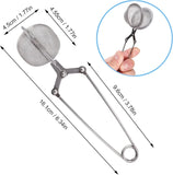 4 Pack 304 Stainless Steel Tea Strainers, Fine Mesh Ball Infusers with Squeeze Handle In Australia - Darrahopens