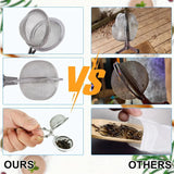 4 Pack 304 Stainless Steel Tea Strainers, Fine Mesh Ball Infusers with Squeeze Handle In Australia - Darrahopens