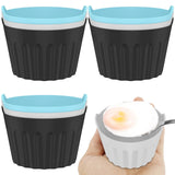 9 Pack Silicone Egg Poacher Cups, Reusable Non Stick Molds for 5-7 Qt Air Fryers Ovens In Australia - Darrahopens