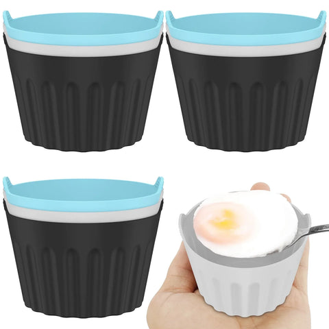 9 Pack Silicone Egg Poacher Cups, Reusable Non Stick Molds for 5-7 Qt Air Fryers Ovens In Australia - Darrahopens