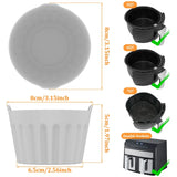 9 Pack Silicone Egg Poacher Cups, Reusable Non Stick Molds for 5-7 Qt Air Fryers Ovens In Australia - Darrahopens